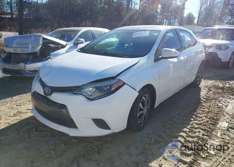 2015 Toyota Corolla Le from USA, damaged, VIN 2T1BURHEXFC411423